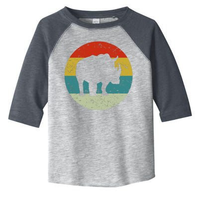 Retro Vintage Rhino Toddler Fine Jersey T-Shirt