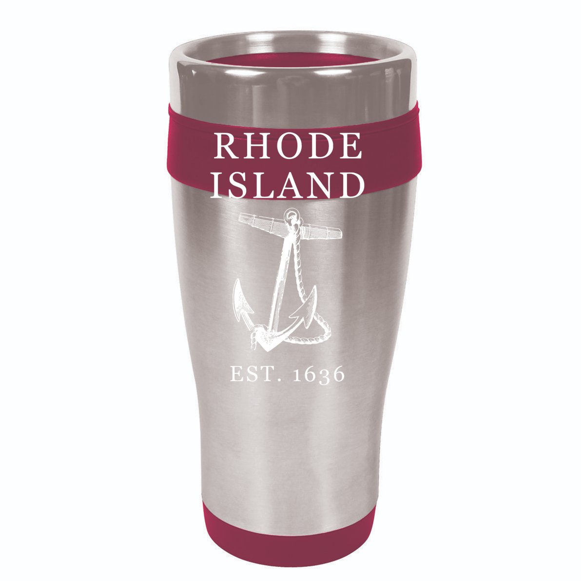 Ri Vintage Rhode Island Anchor V-Neck T-Shirt