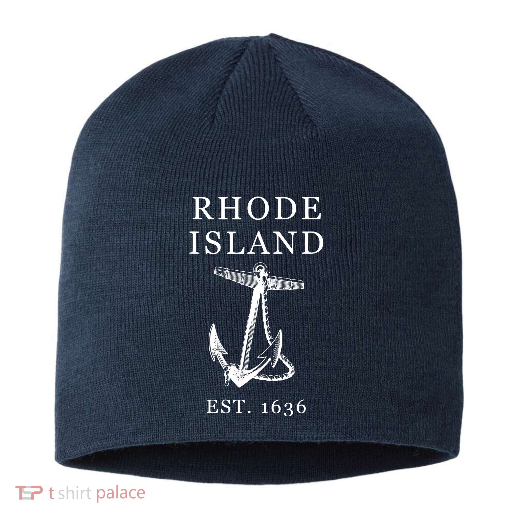 Ri Vintage Rhode Island Anchor Sustainable Beanie
