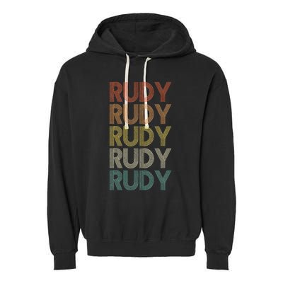 Rudy Vintage Retro Garment-Dyed Fleece Hoodie