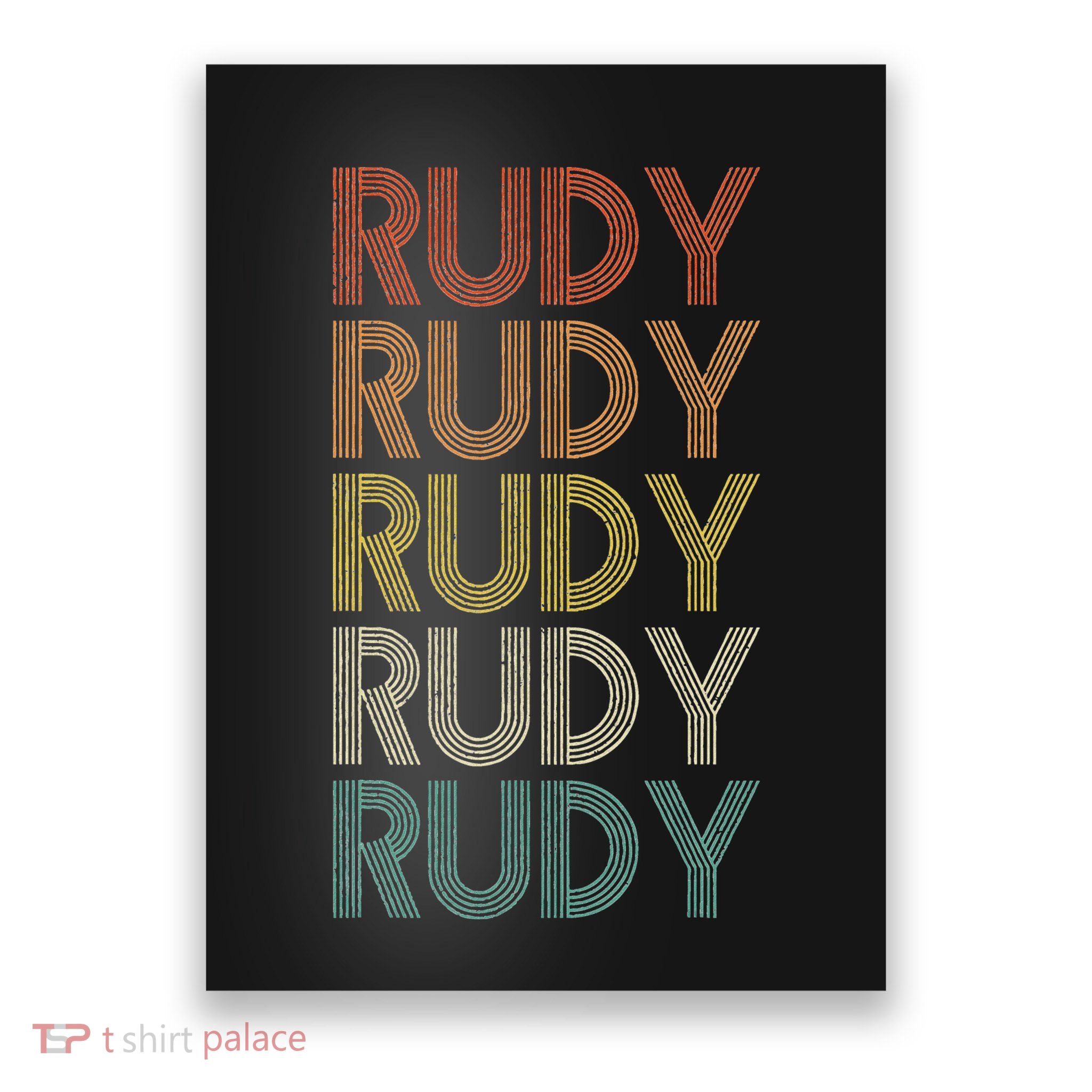 Rudy Vintage Retro Poster
