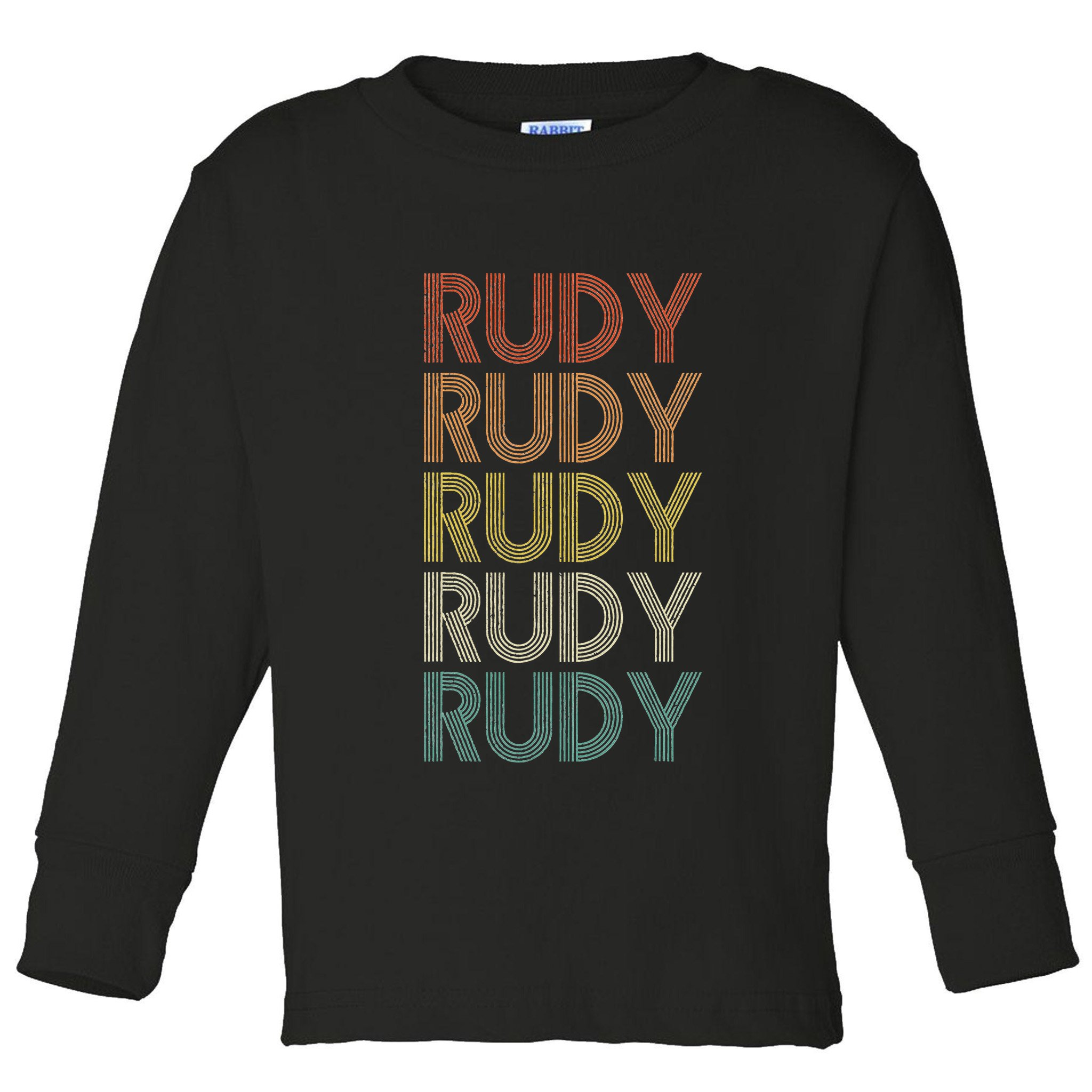 Rudy Vintage Retro Toddler Long Sleeve Shirt