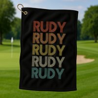 Rudy Vintage Retro Golf Towel
