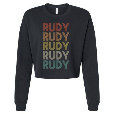 Rudy Vintage Retro Cropped Pullover Crew