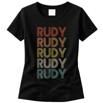 Rudy Vintage Retro Womens T-Shirt