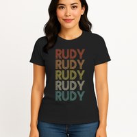 Rudy Vintage Retro Womens T-Shirt