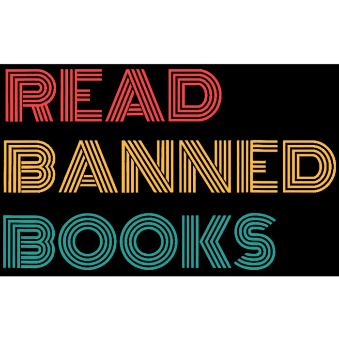 Retro Vintage Read Banned Books Bumper Sticker