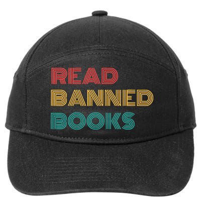 Retro Vintage Read Banned Books 7-Panel Snapback Hat
