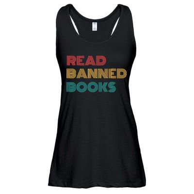 Retro Vintage Read Banned Books Ladies Essential Flowy Tank