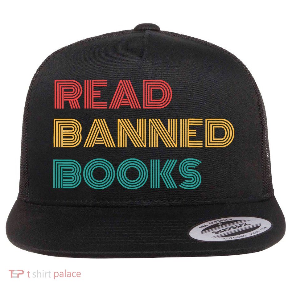 Retro Vintage Read Banned Books Flatbill Hat