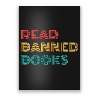 Retro Vintage Read Banned Books Poster