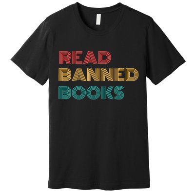 Retro Vintage Read Banned Books Premium T-Shirt