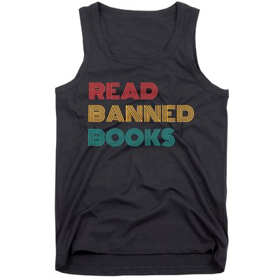 Retro Vintage Read Banned Books Tank Top