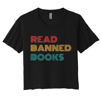 Retro Vintage Read Banned Books Crop Top