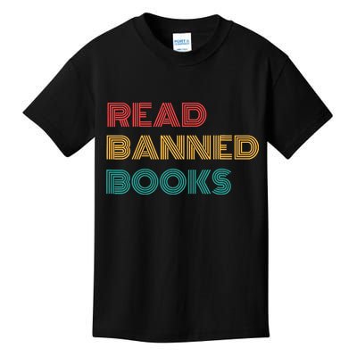 Retro Vintage Read Banned Books Kids T-Shirt