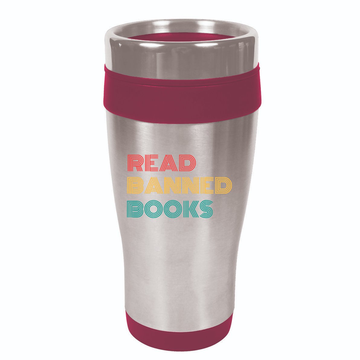 Retro Vintage Read Banned Books 16oz Travel Tumbler
