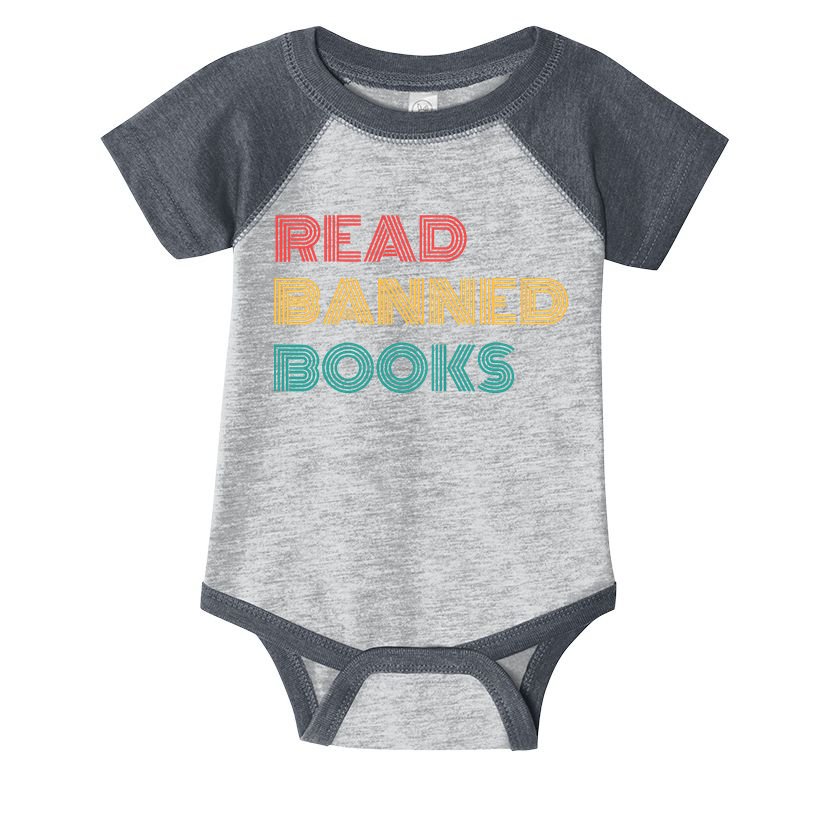 Retro Vintage Read Banned Books Infant Baby Jersey Bodysuit
