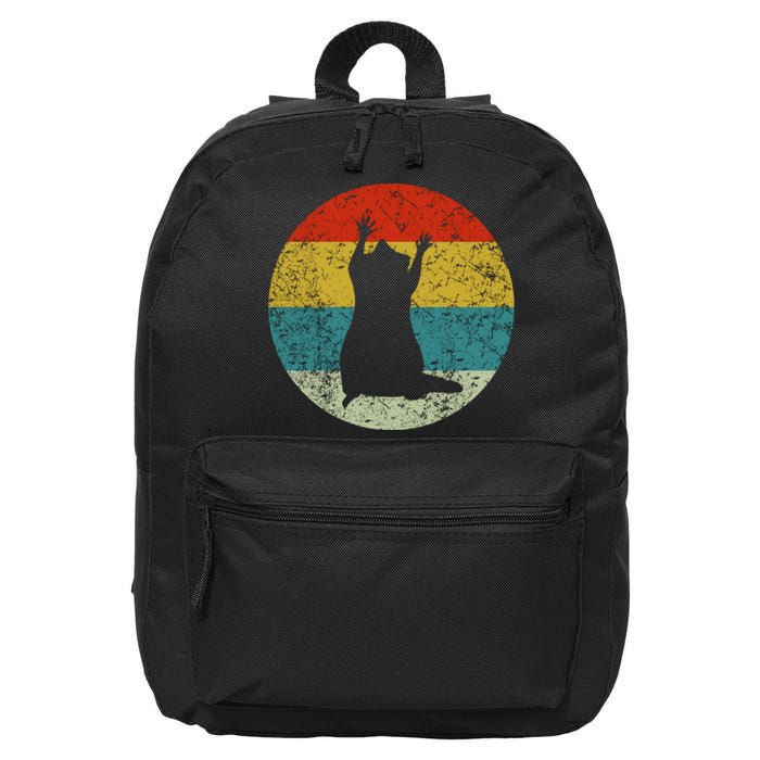 Retro Vintage Raccoon 16 in Basic Backpack