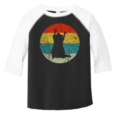 Retro Vintage Raccoon Toddler Fine Jersey T-Shirt