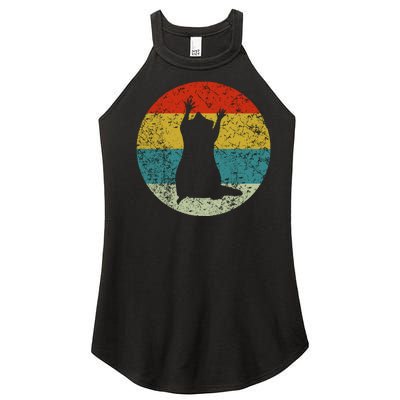 Retro Vintage Raccoon Women's Perfect Tri Rocker Tank