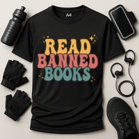 Retro Vintage Read Banned Books Reading Lover Cooling Performance Crew T-Shirt