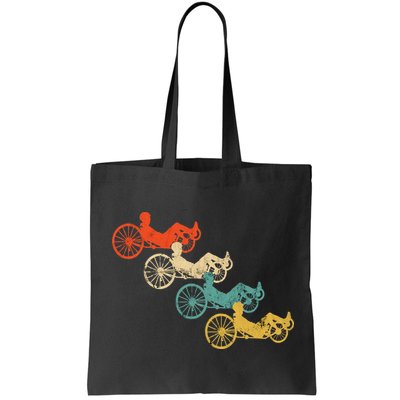 Retro Vintage Recumbent Bike Cyclist Recumbent Trike Cycling Bag