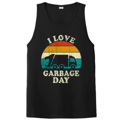 Retro Vintage Recycling Trash I Love Garbage Day Truck Meaningful Gift PosiCharge Competitor Tank