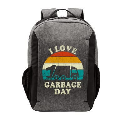 Retro Vintage Recycling Trash I Love Garbage Day Truck Meaningful Gift Vector Backpack