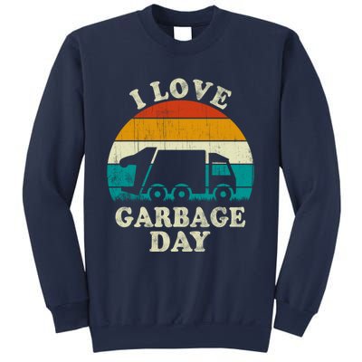 Retro Vintage Recycling Trash I Love Garbage Day Truck Meaningful Gift Sweatshirt