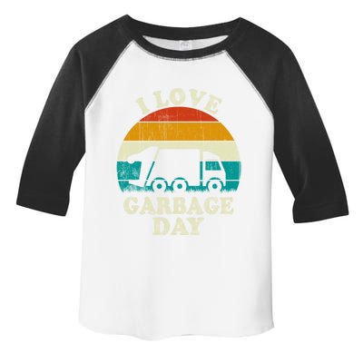 Retro Vintage Recycling Trash I Love Garbage Day Truck Meaningful Gift Toddler Fine Jersey T-Shirt