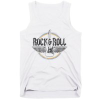 Retro Vintage Rock & Roll Guitar Wings Music Concert Band Tank Top