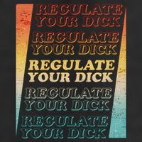 Retro Vintage Regulate Your Dick Pro Roe Golf Towel