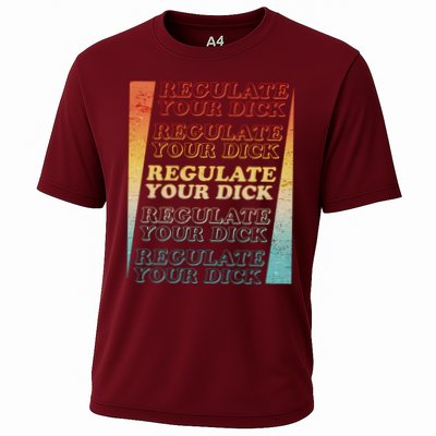 Retro Vintage Regulate Your Dick Pro Roe Performance Shirt