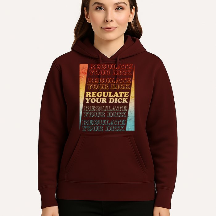 Retro Vintage Regulate Your Dick Pro Roe Hoodie