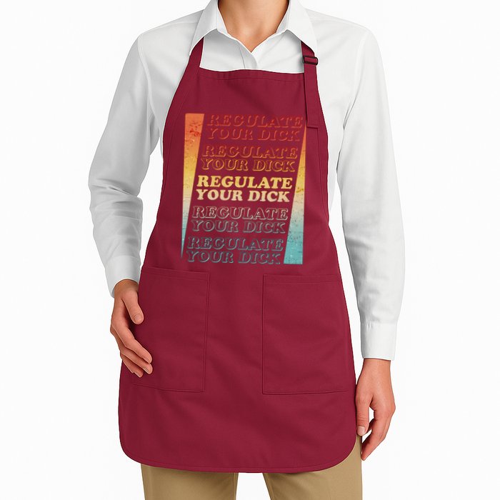 Retro Vintage Regulate Your Dick Pro Roe Apron