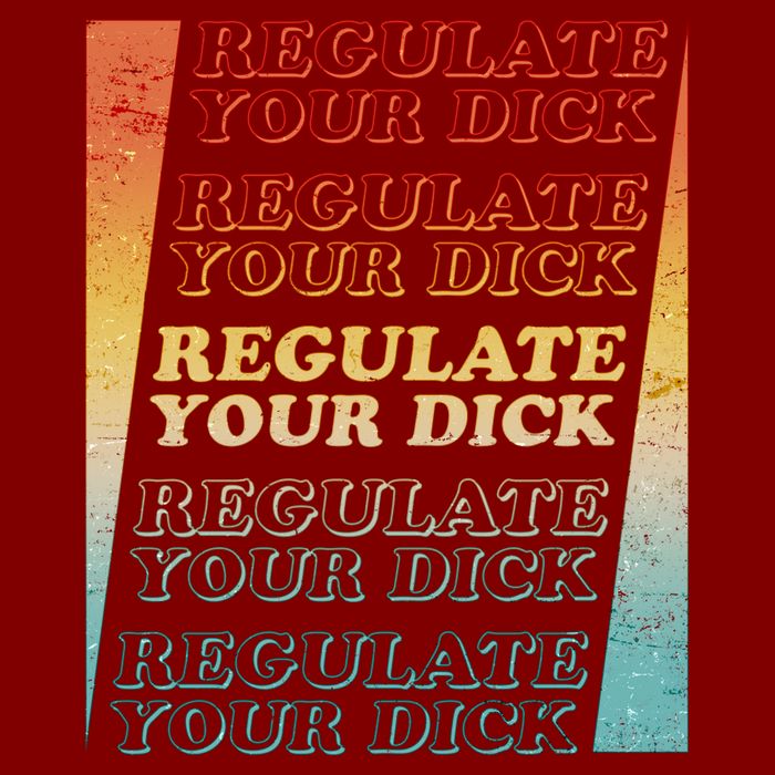 Retro Vintage Regulate Your Dick Pro Roe Apron