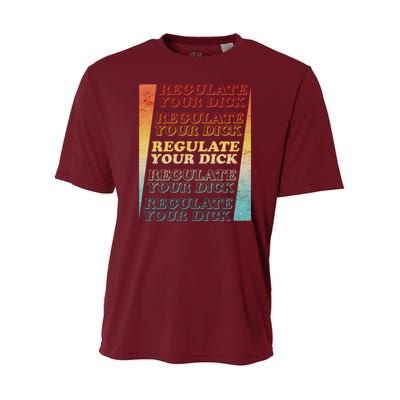 Retro Vintage Regulate Your Dick Pro Roe Youth Performance Sprint T-Shirt