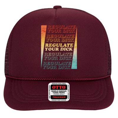 Retro Vintage Regulate Your Dick Pro Roe Trucker Hat
