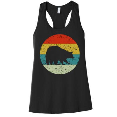 Retro Vintage Raccoon Women's Racerback Tank