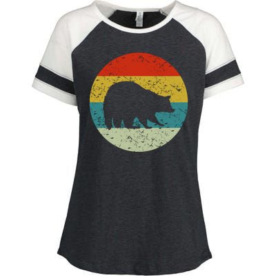 Retro Vintage Raccoon Enza Ladies Jersey Colorblock Tee