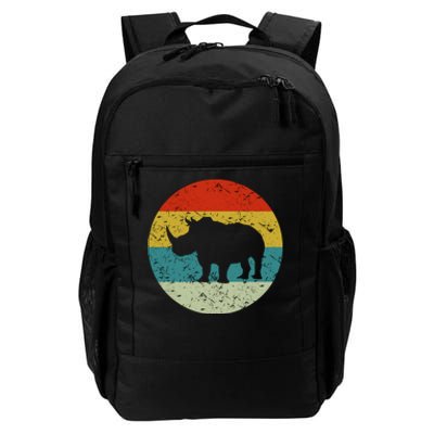 Retro Vintage Rhino Daily Commute Backpack