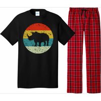 Retro Vintage Rhino Pajama Set