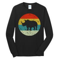 Retro Vintage Rhino Tall Long Sleeve T-Shirt