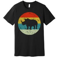 Retro Vintage Rhino Premium T-Shirt