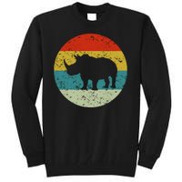 Retro Vintage Rhino Tall Sweatshirt