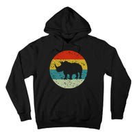 Retro Vintage Rhino Tall Hoodie