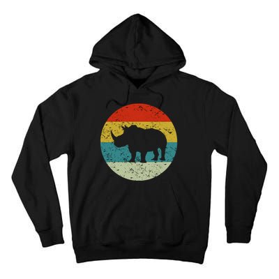 Retro Vintage Rhino Tall Hoodie