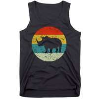 Retro Vintage Rhino Tank Top