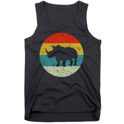 Retro Vintage Rhino Tank Top