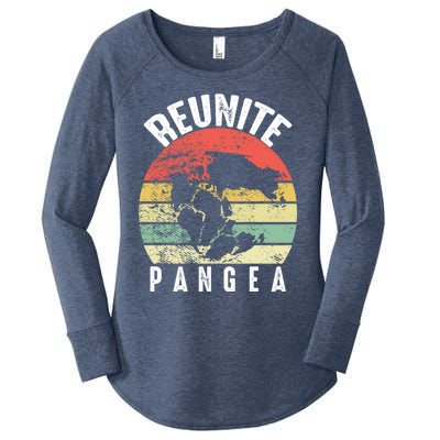 Retro Vintage Reunite Pangea Funny Geologist Giftgeology Gift Women's Perfect Tri Tunic Long Sleeve Shirt